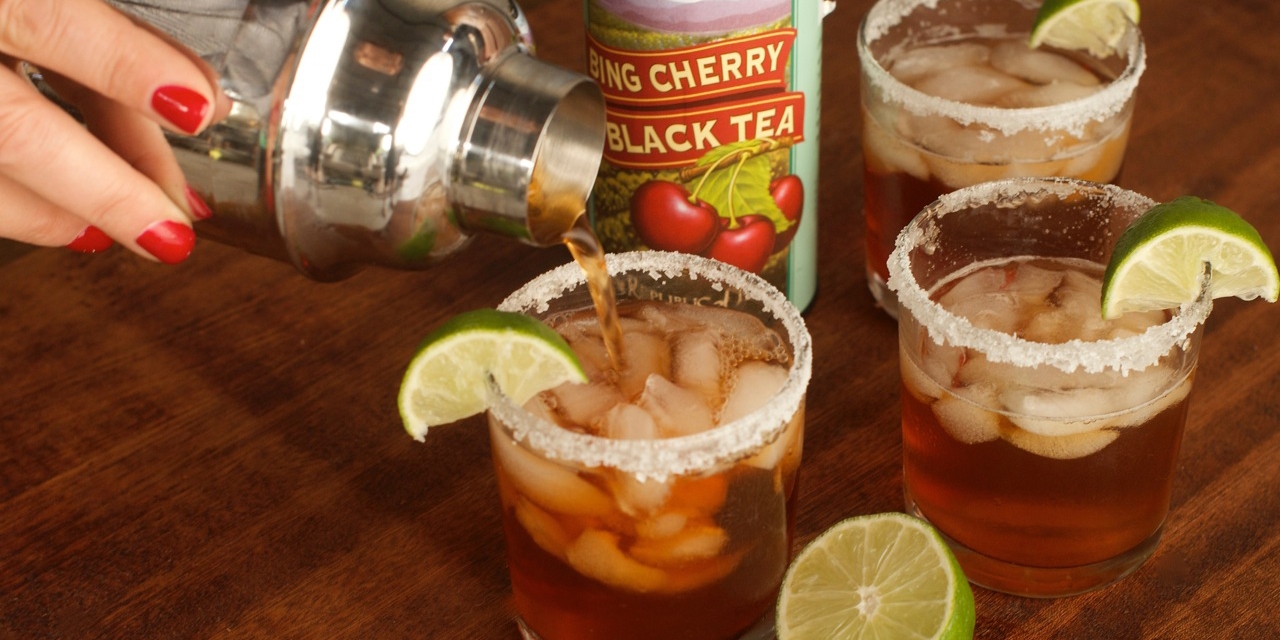 Bing Cherry Black Tea Cocktail